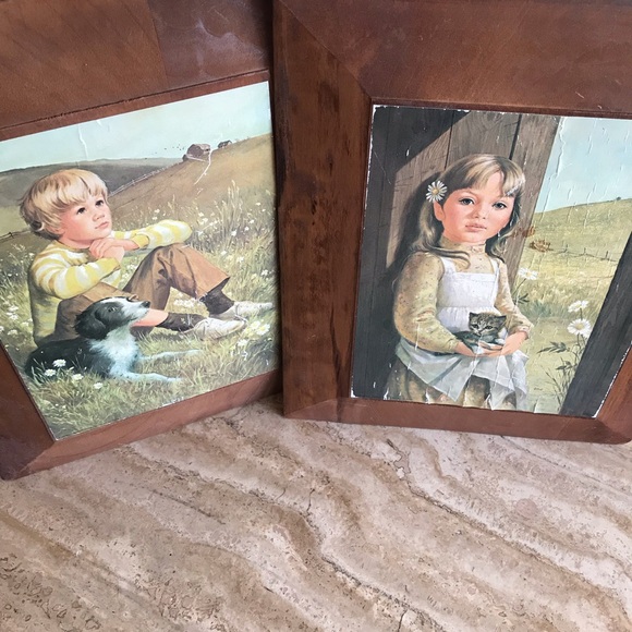 Vintage Wall Art- Boy and Girl - Picture 13 of 13